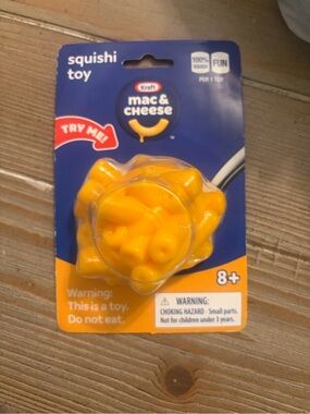 Mac & Cheese Yellow Squishy Toy
